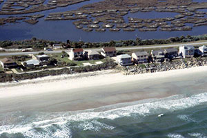 Ariel view of Atlantic coastal community