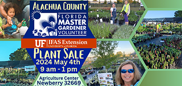 Alachua County Master Gardener Volunteer Plants Sale is Saturday May 4 from 9 a.m. to 1 p.m. at the UF/IFAS Extension Alachua County office, 23100 West Newberry Road, entry and parking are free