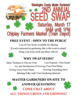 A seed swap event poster