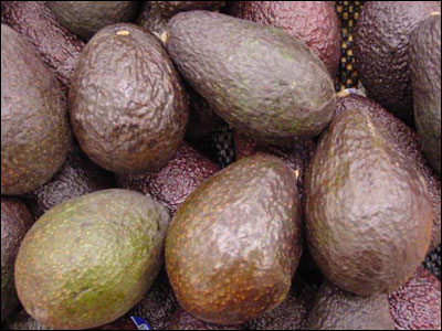 Ripe avocados