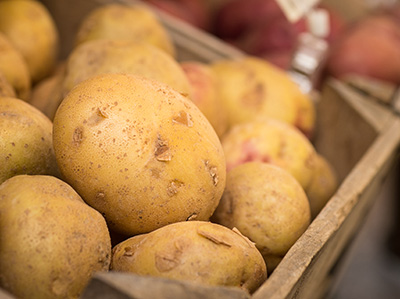 Thin-skinned white potatoes 