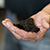 A hand full of rich dark composted soil