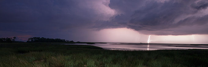 Storm over Cedar Key