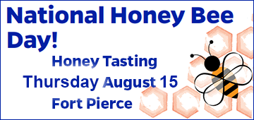 In celebration of national honey bee day a honey tasting