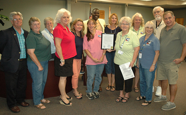 St. Lucie County Master Gardener volunteers on hand at the board meeting