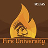 The Fire University icon is brown with an orange flame