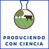 The Spanish language podcast icon has an illustration of a beaker, inside of which is a farm scene with a cow