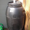 Sarah Graddy's rain barrel