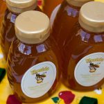 Plastic jars of Tupelo honey